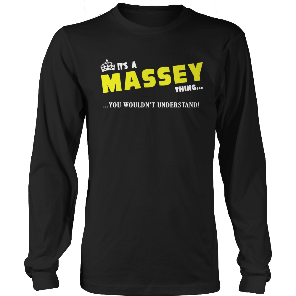 It's A Massey Thing, You Wouldn't Understand