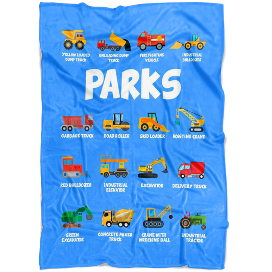 Parks Construction Blanket Blue