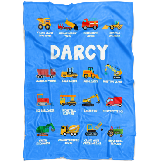 DARCY Construction Blanket Blue