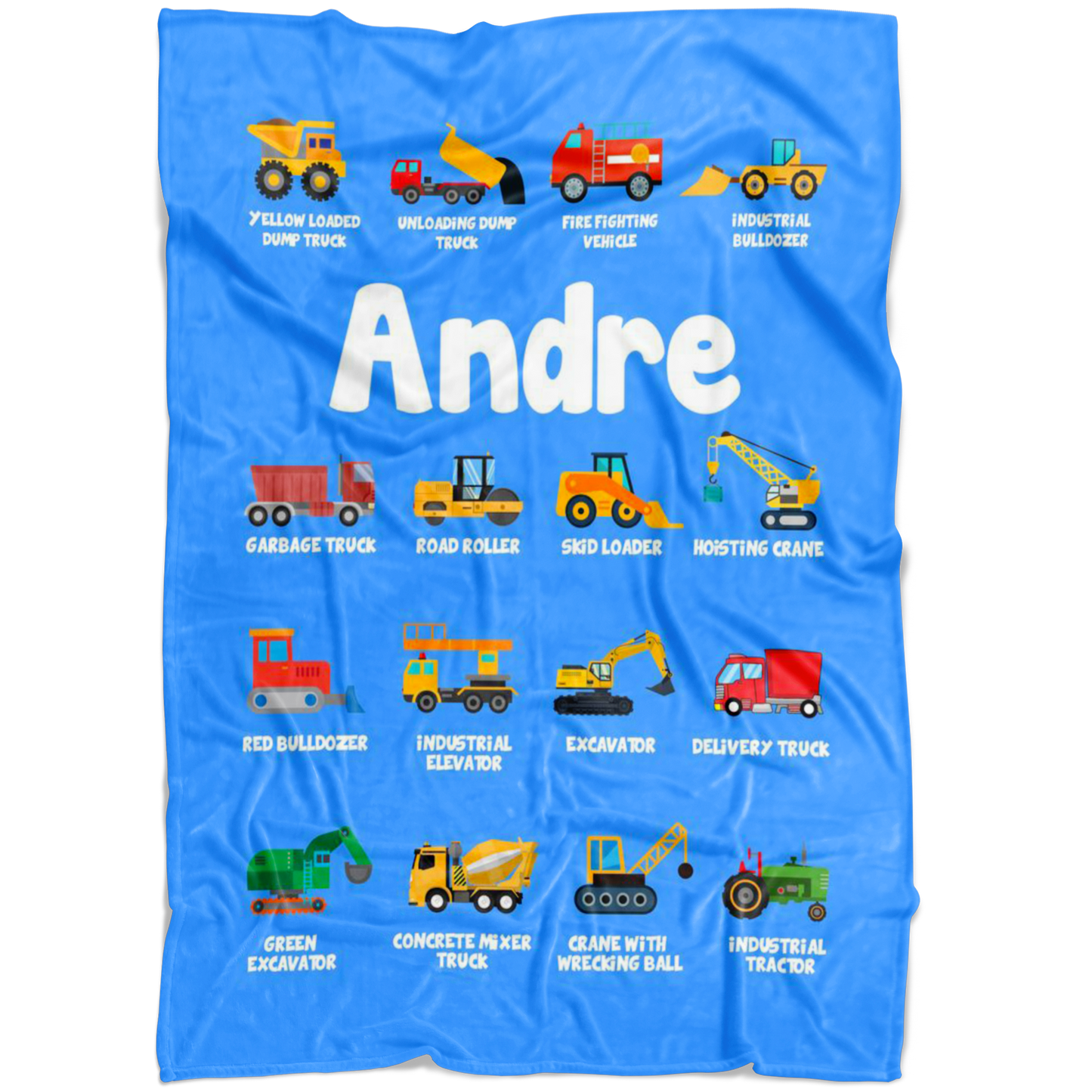 Andre Construction Blanket Blue