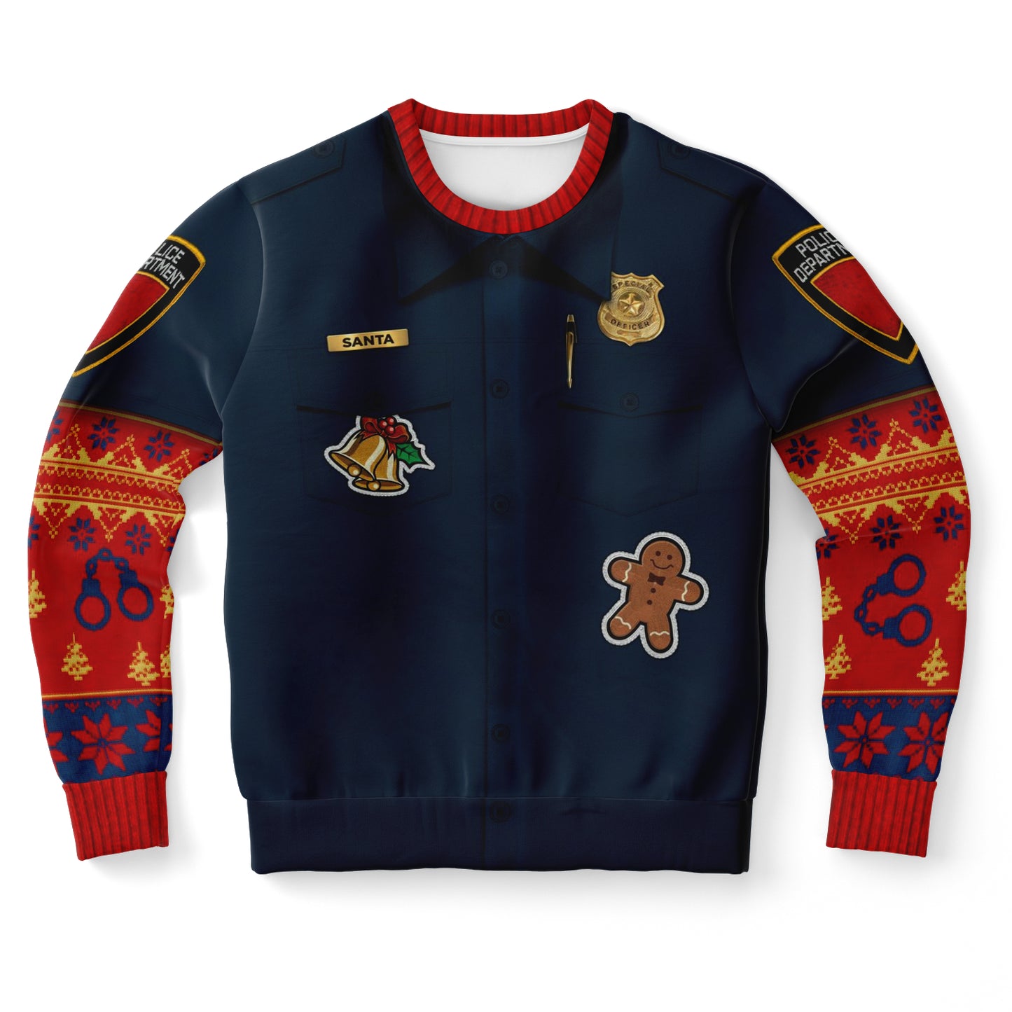 Police Navidad Ugly Christmas Sweater