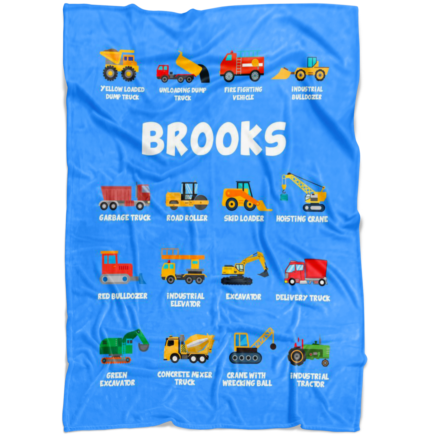Brooks Construction Blanket Blue