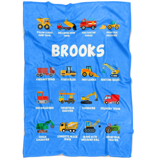 Brooks Construction Blanket Blue