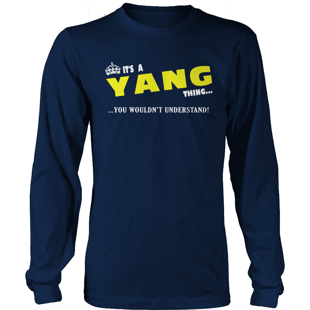 It's A Yang Thing, You Wouldn't Understand