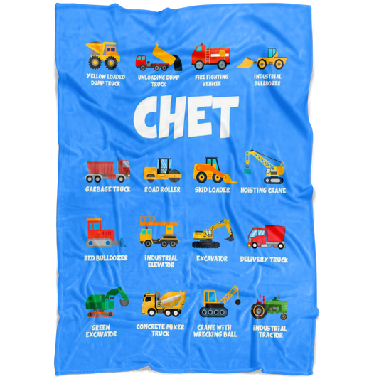 Chet Construction Blanket Blue