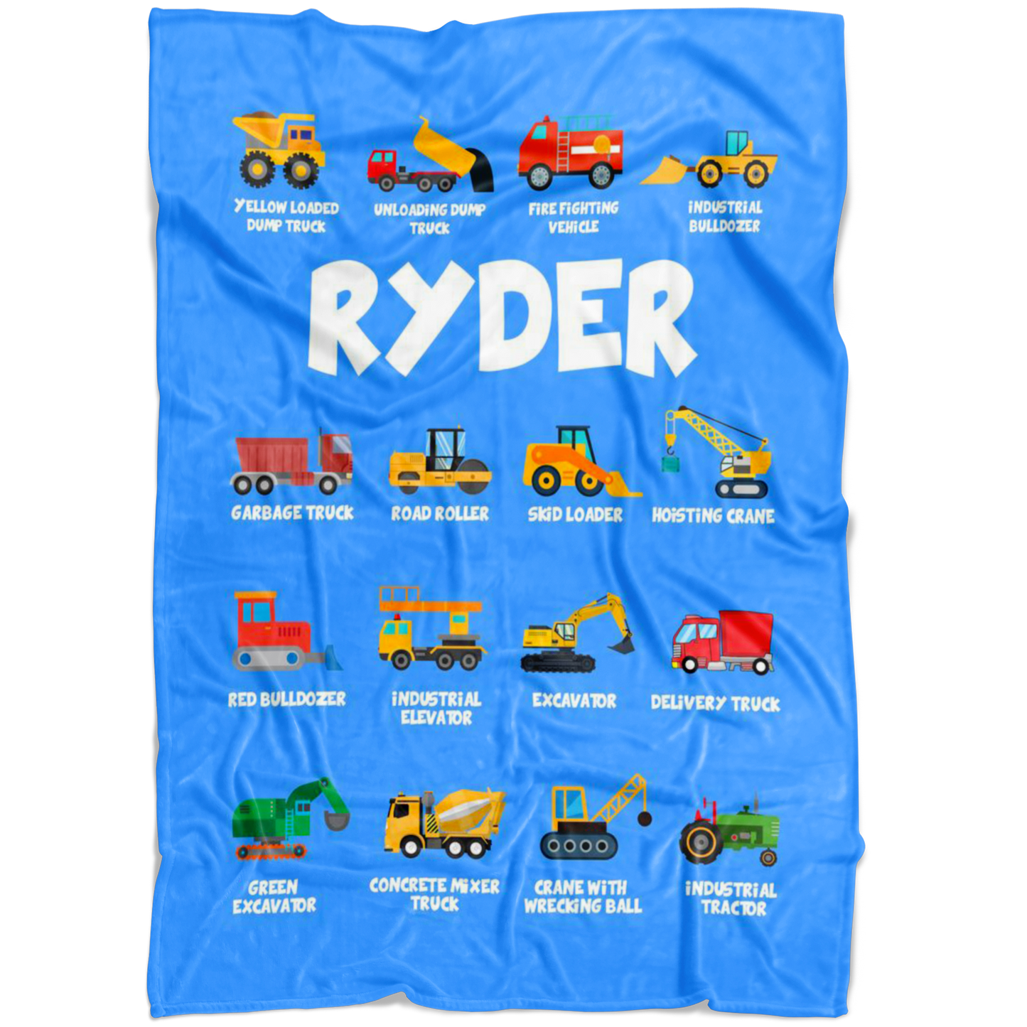 Ryder Construction Blanket Blue