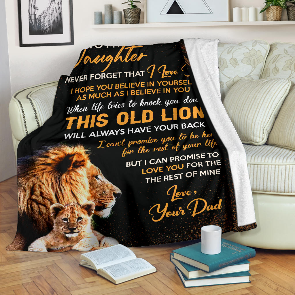 To My Daughter Blanket Gift from Dad