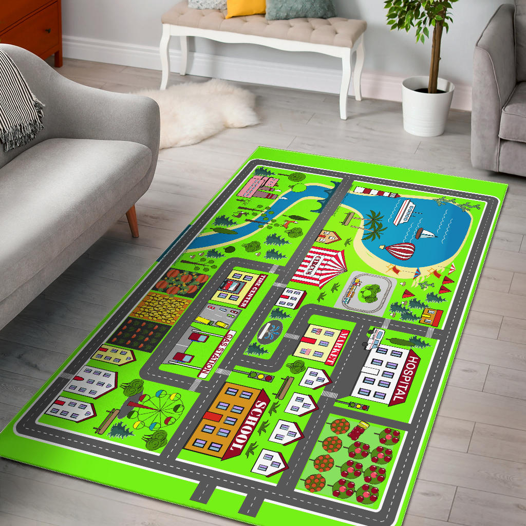 Car Play Mat For Kids, Activity Rug for Boys, Girls Toddlers
