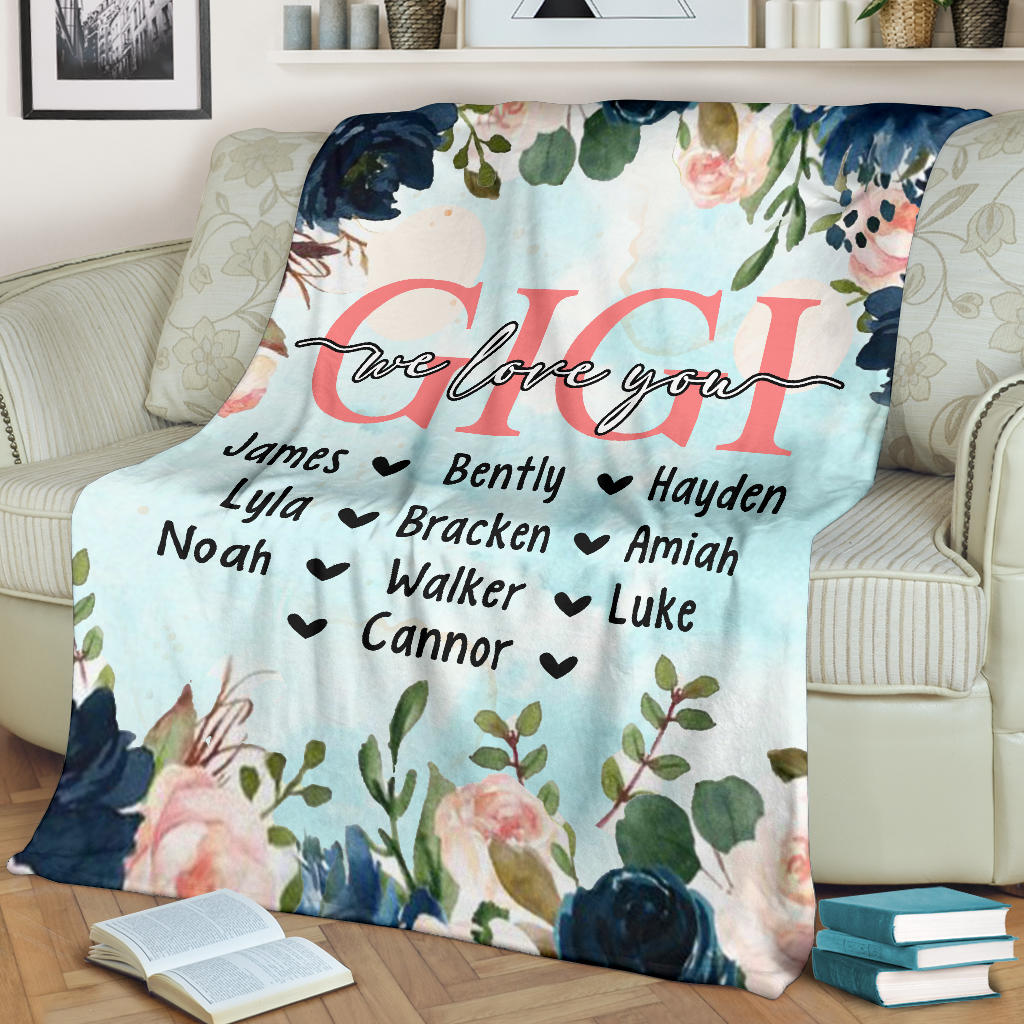 Personalized Blanket for Grandma from Grandkids