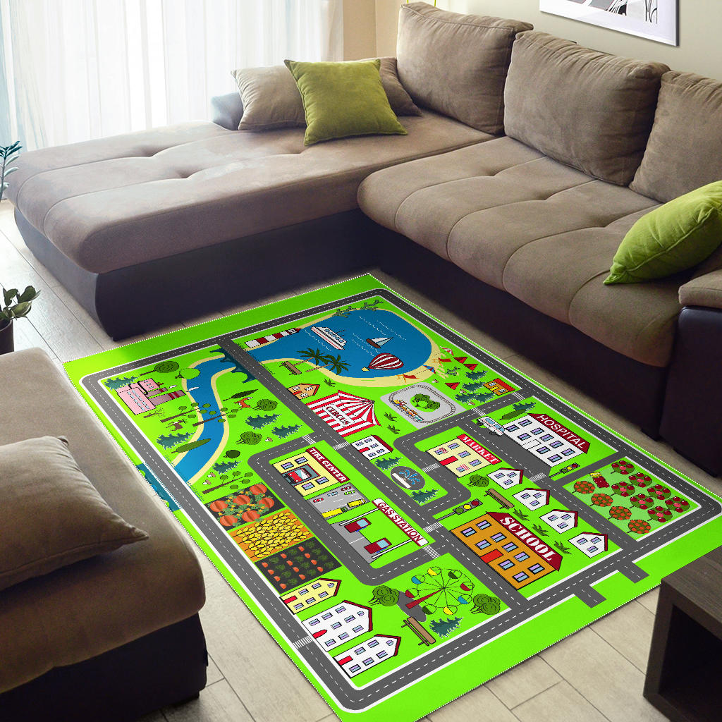 Car Play Mat For Kids, Activity Rug for Boys, Girls Toddlers