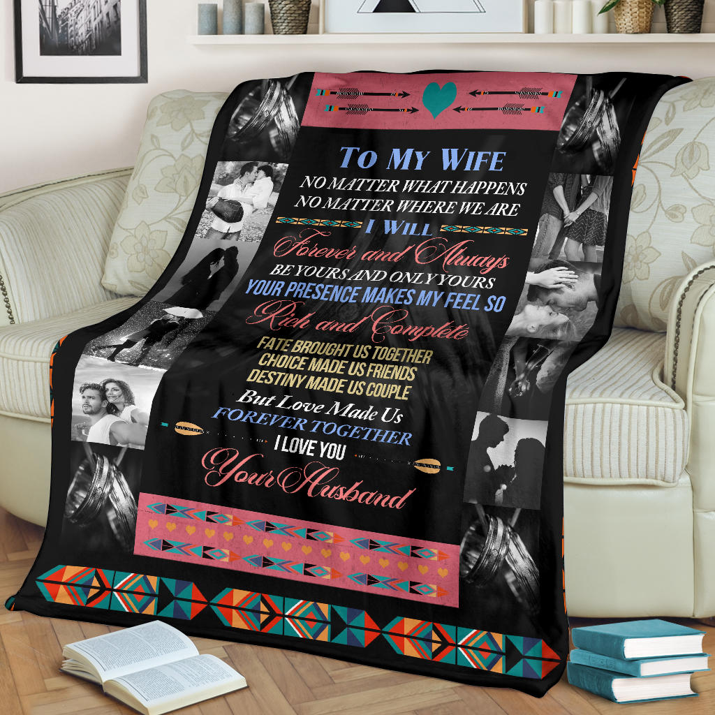 Personalized Blanket Gift for Wife from Husband with Photo Upload - 8 Photos