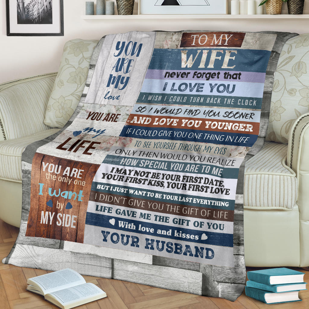 To My Wife Warm & Cozy Blanket Gift from Husband