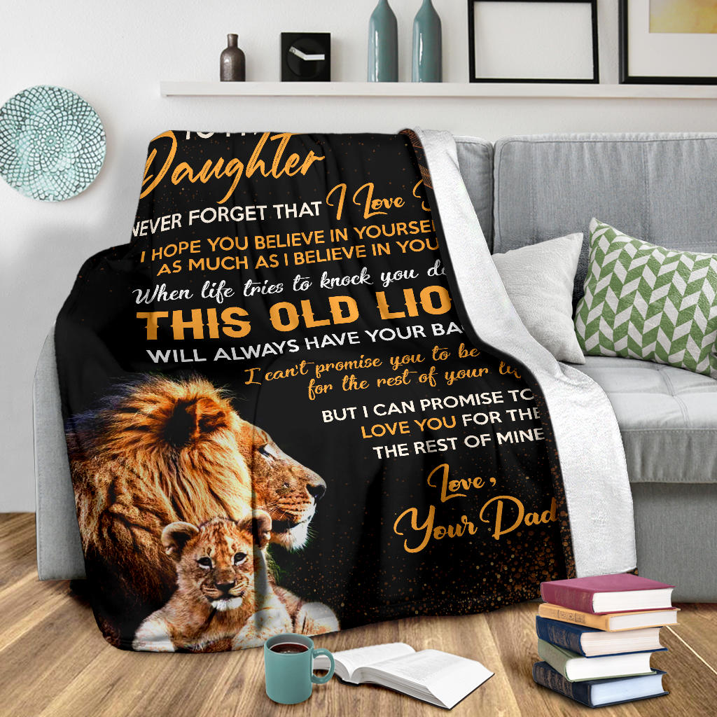 To My Daughter Blanket Gift from Dad