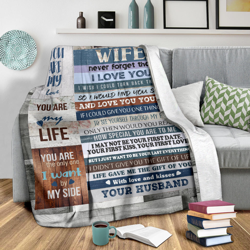 To My Wife Warm & Cozy Blanket Gift from Husband