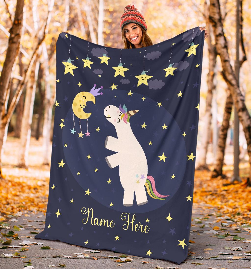 Personalized Name Magical Unicorn Blanket for Babies & Girls - Multistyle