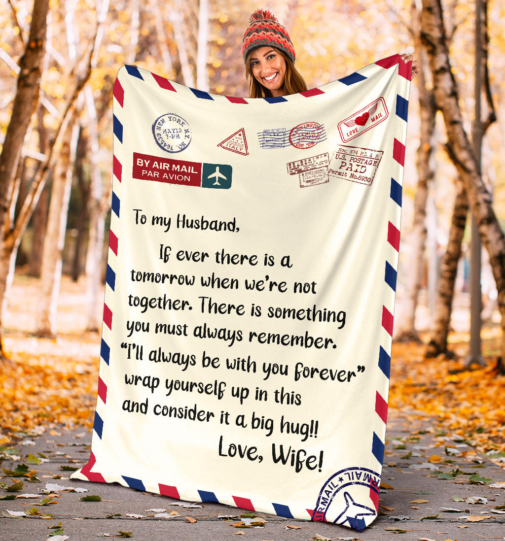 To My Husband Gift from Wife, Mail Blanket