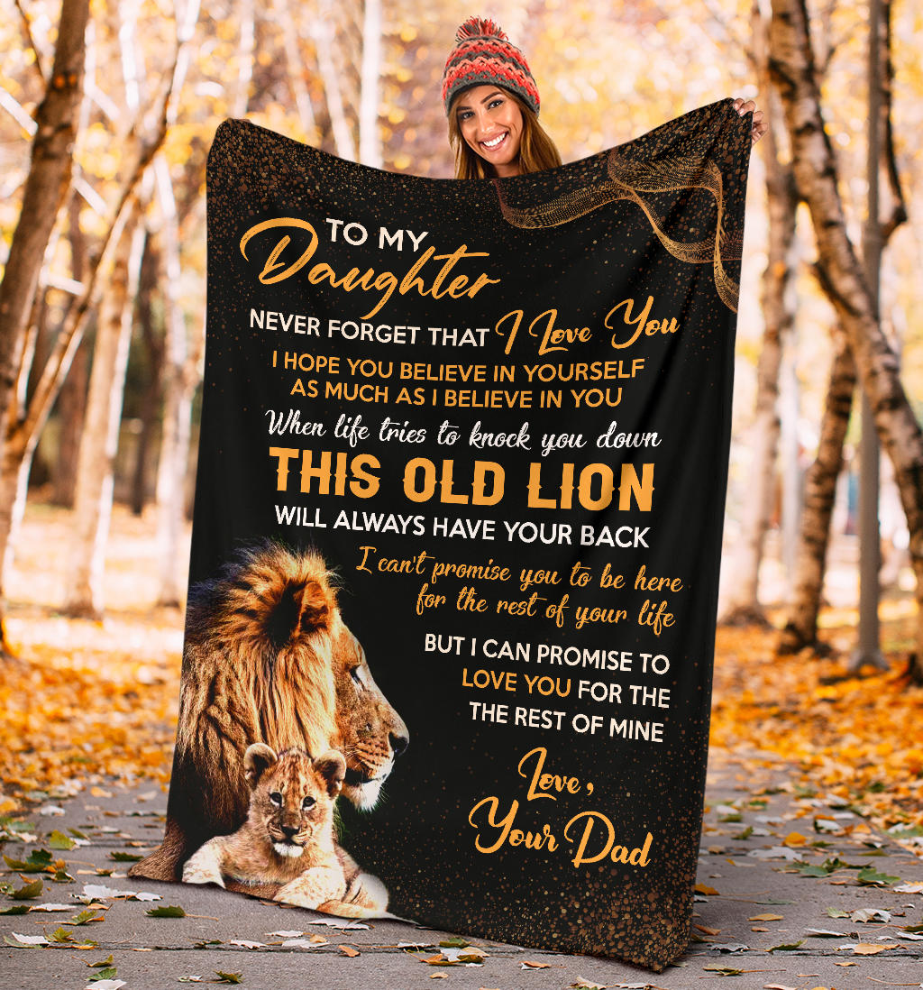 To My Daughter Blanket Gift from Dad