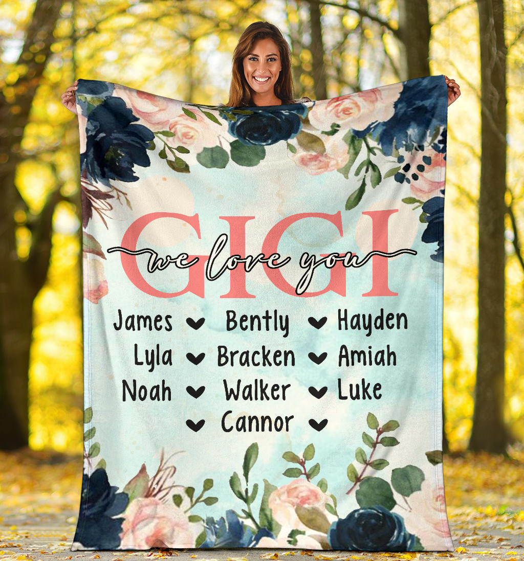 Personalized Blanket for Grandma from Grandkids
