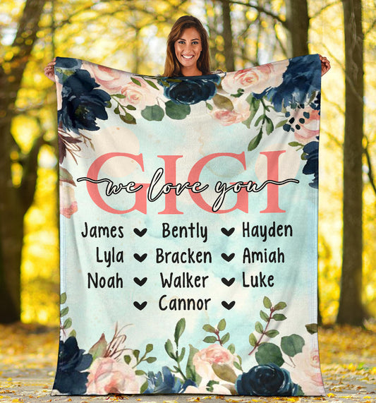 Personalized Blanket for Grandma from Grandkids