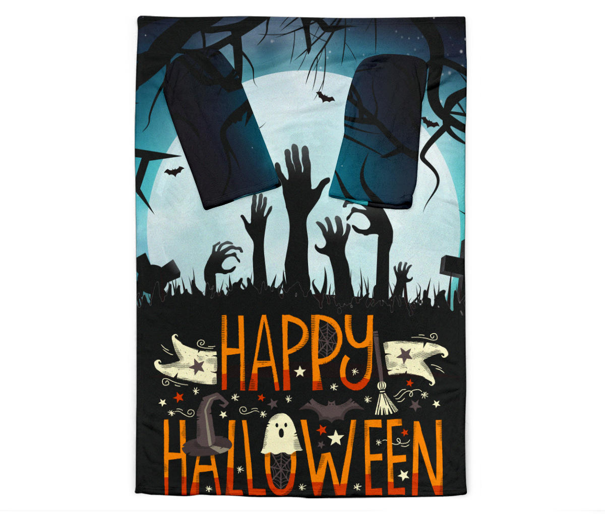 Scarry Grave Halloween Sleeve Blanket
