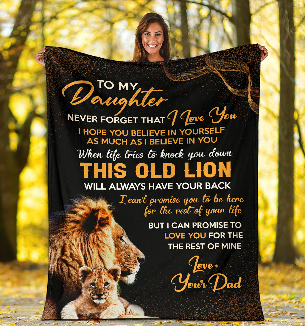 To My Daughter Blanket Gift from Dad