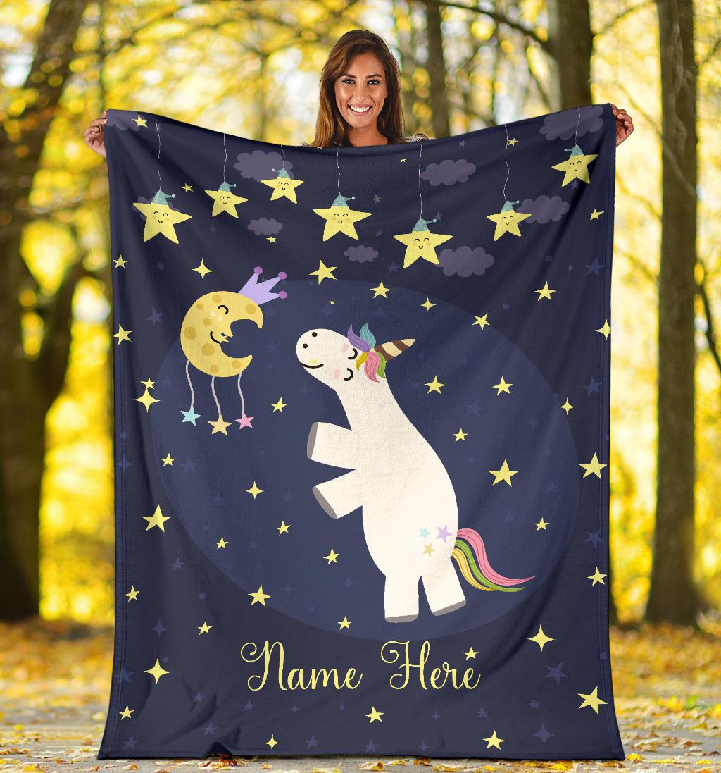 Personalized Name Magical Unicorn Blanket for Babies & Girls - Multistyle