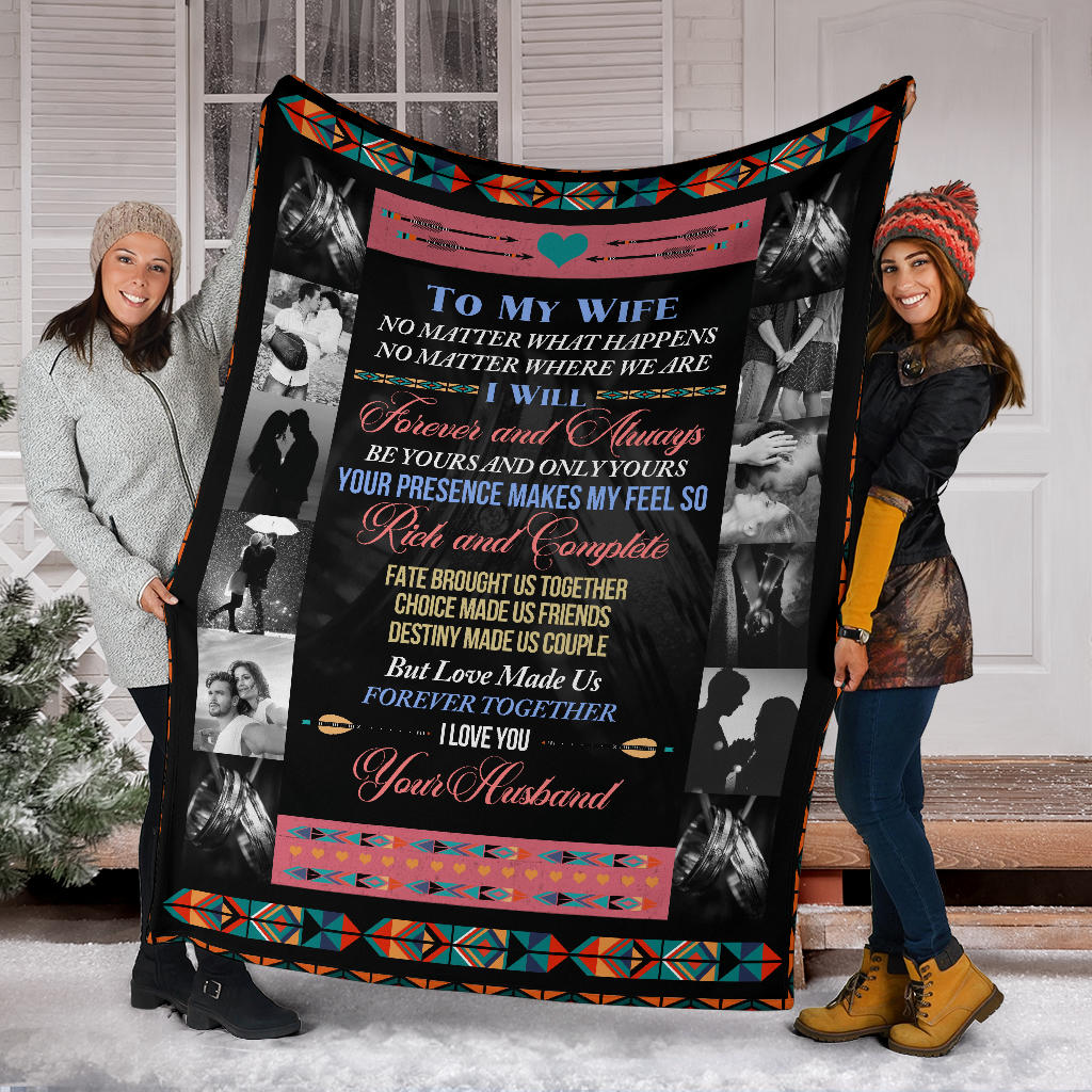 Personalized Blanket Gift for Wife from Husband with Photo Upload - 8 Photos