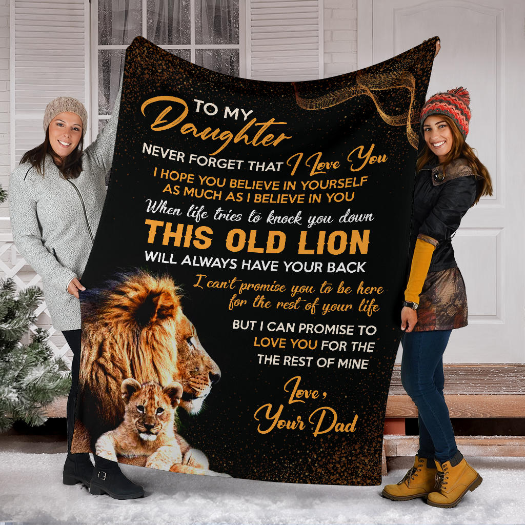 To My Daughter Blanket Gift from Dad