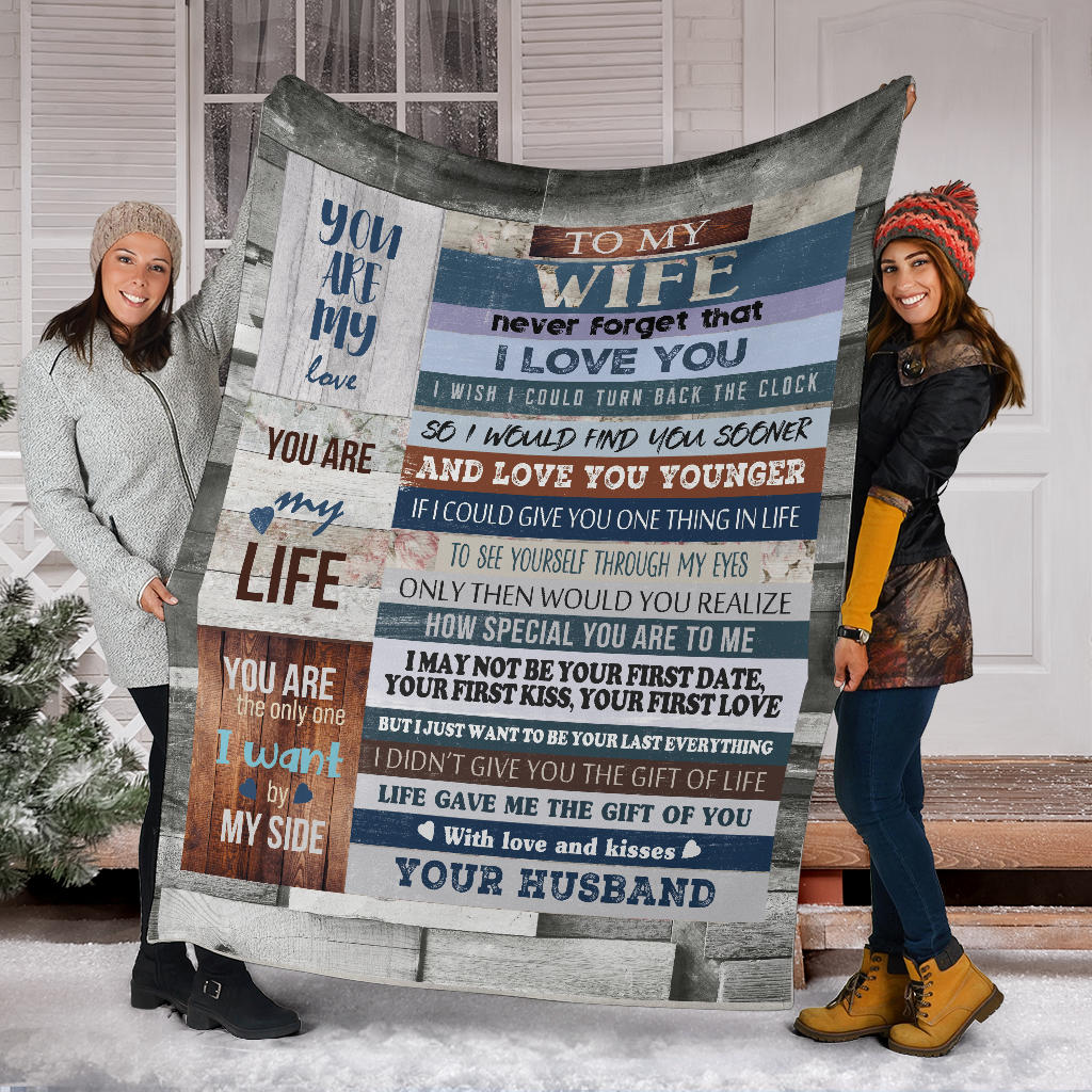 To My Wife Warm & Cozy Blanket Gift from Husband