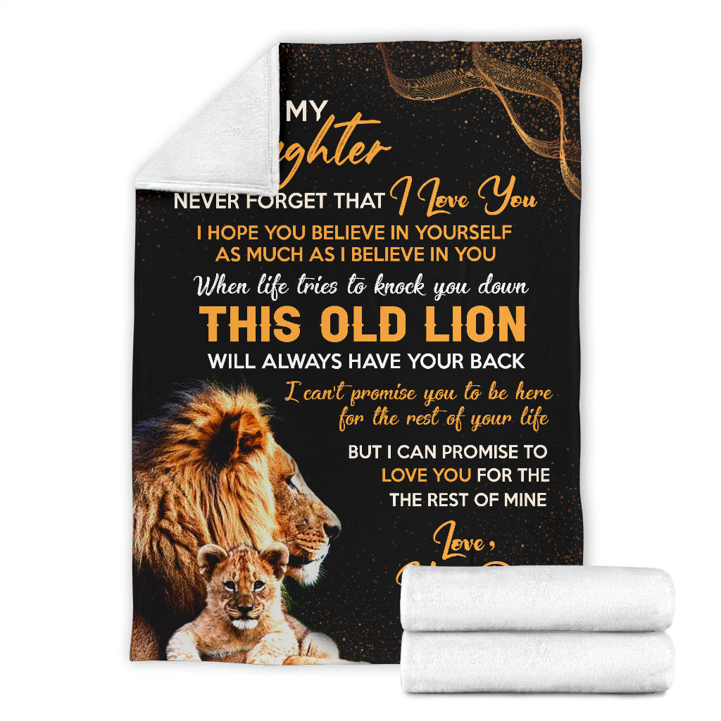 To My Daughter Blanket Gift from Dad