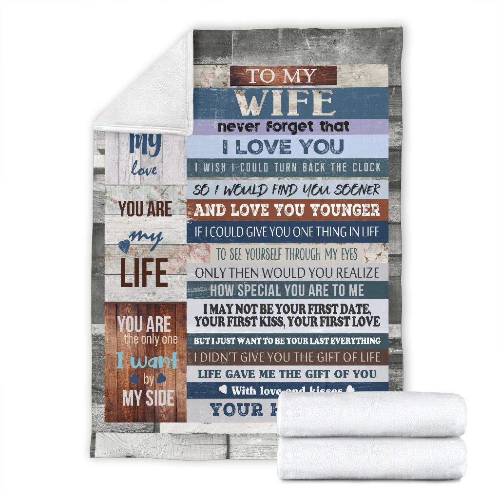 To My Wife Warm & Cozy Blanket Gift from Husband