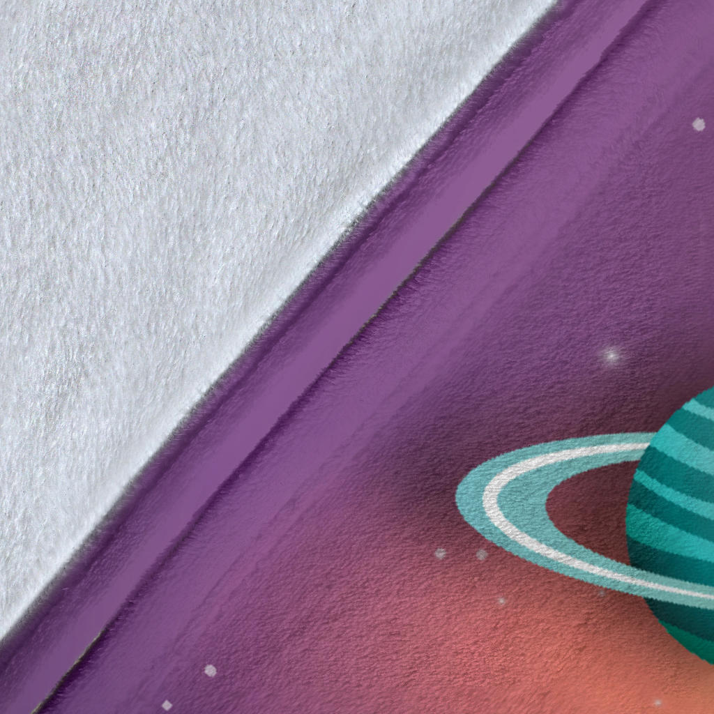 Personalized Name Space Rocket Launch Blanket for Kids, Space Blanket for Boys and Girls #2