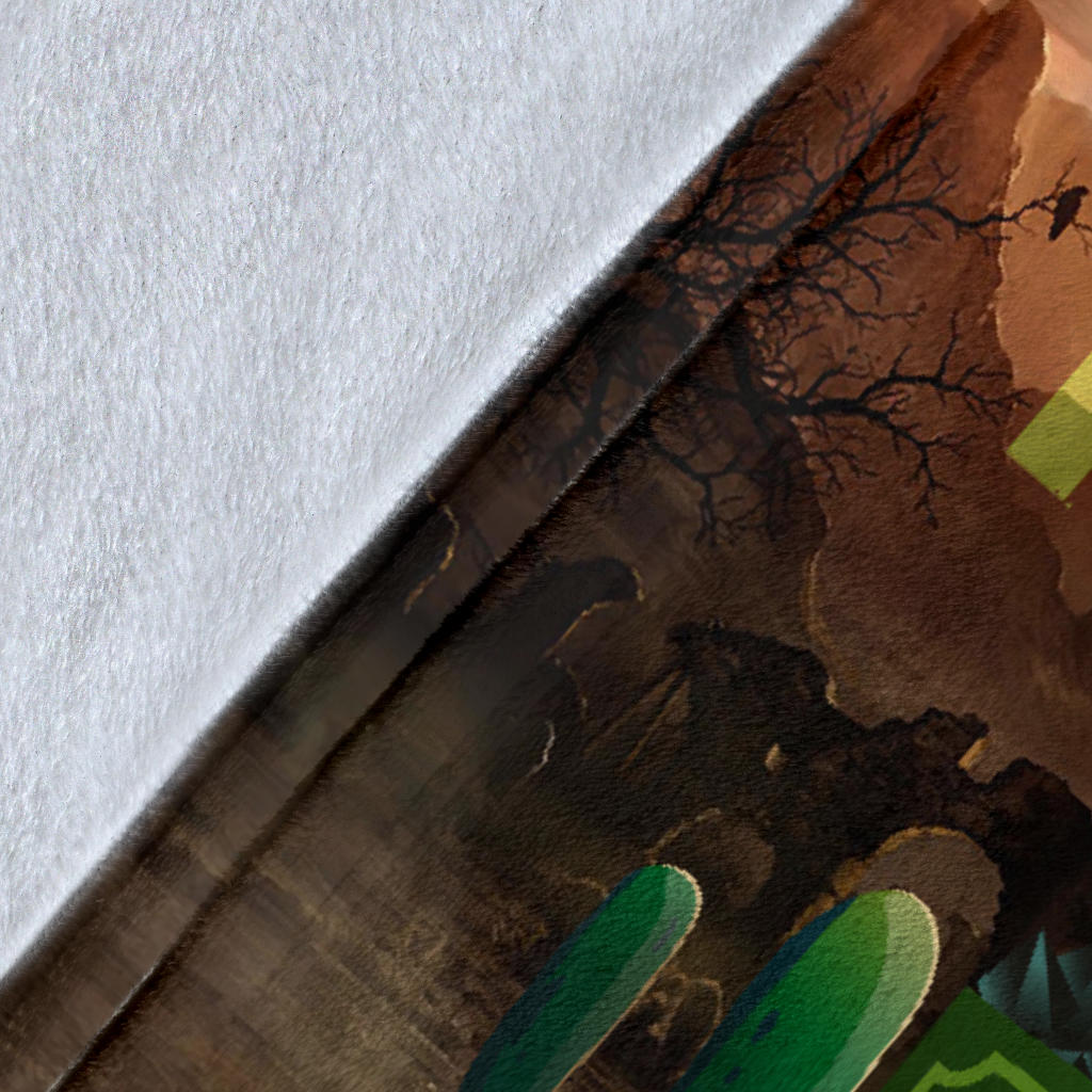 Personalized Name Wild West Train Blanket for Boys & Girls