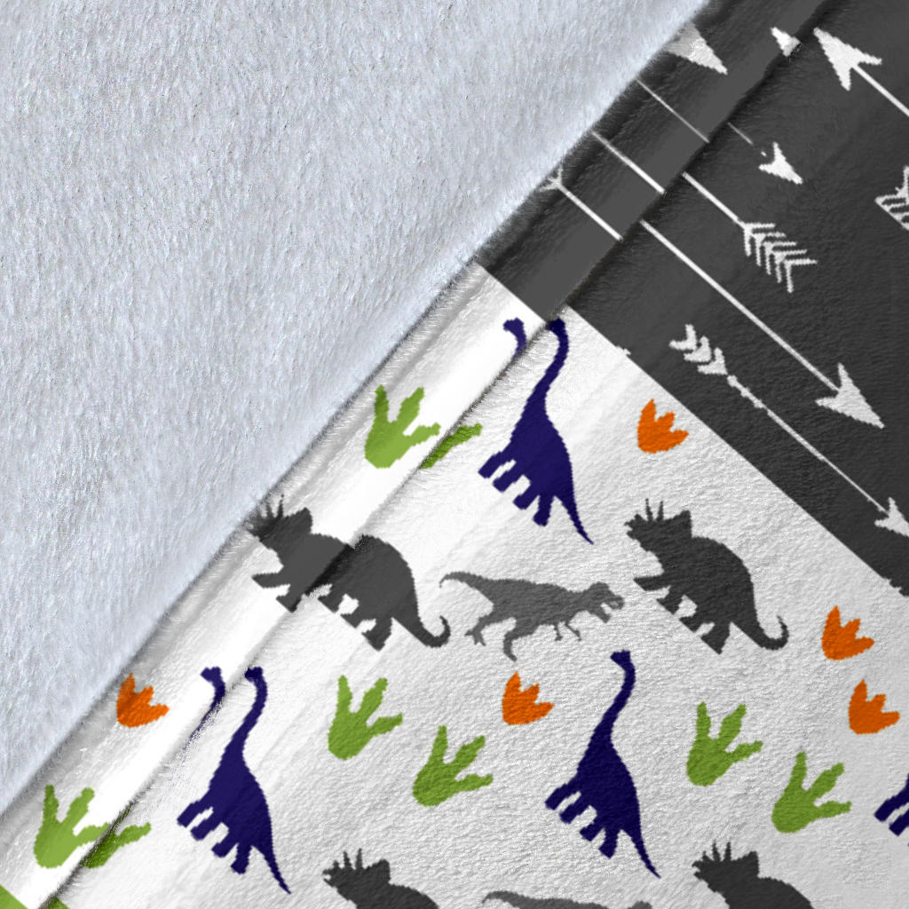 Personalized Dinosaur Blanket for Kids, Boys & Girls