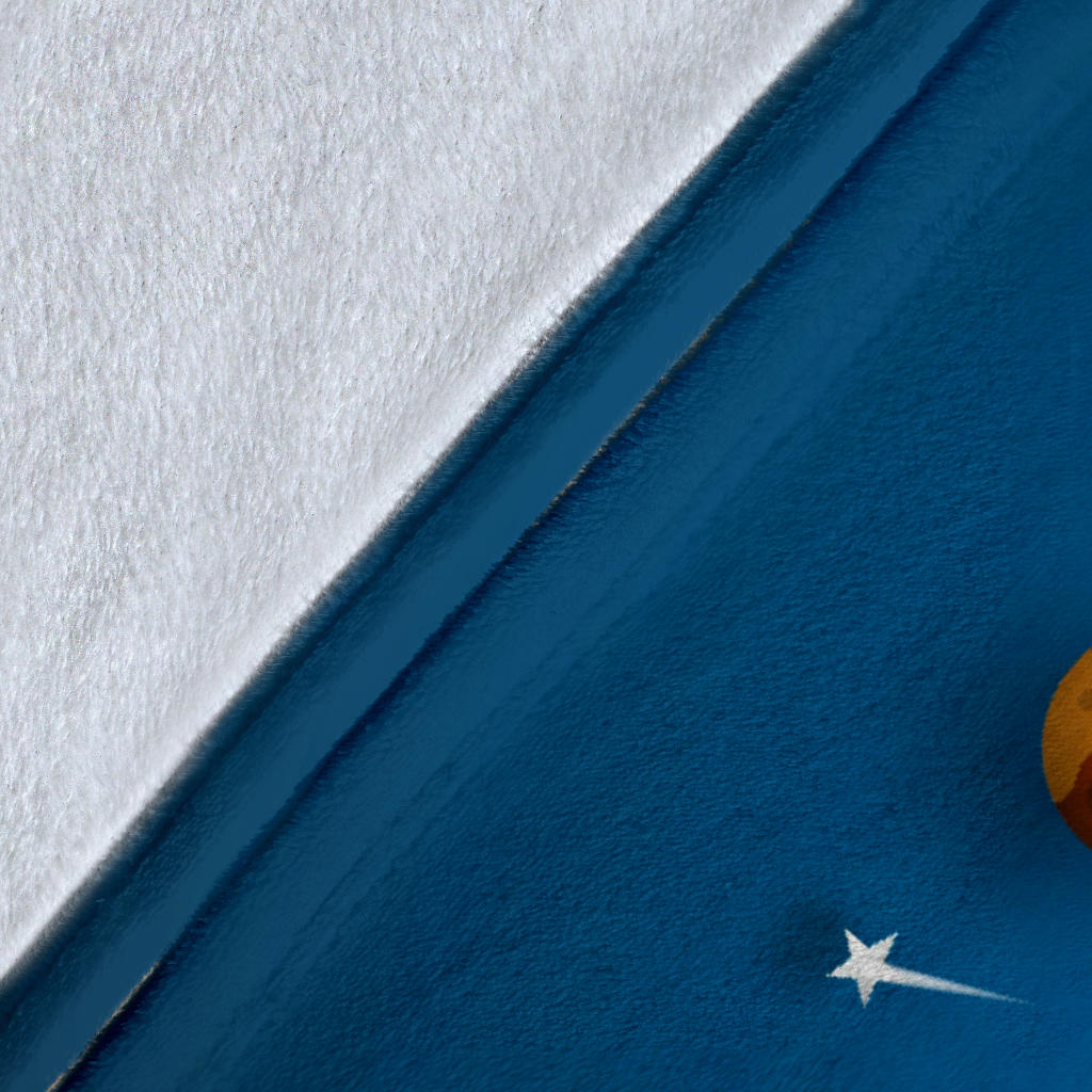 Personalized Name Space Rocket Launch Blanket for Kids, Space Blanket for Boys and Girls