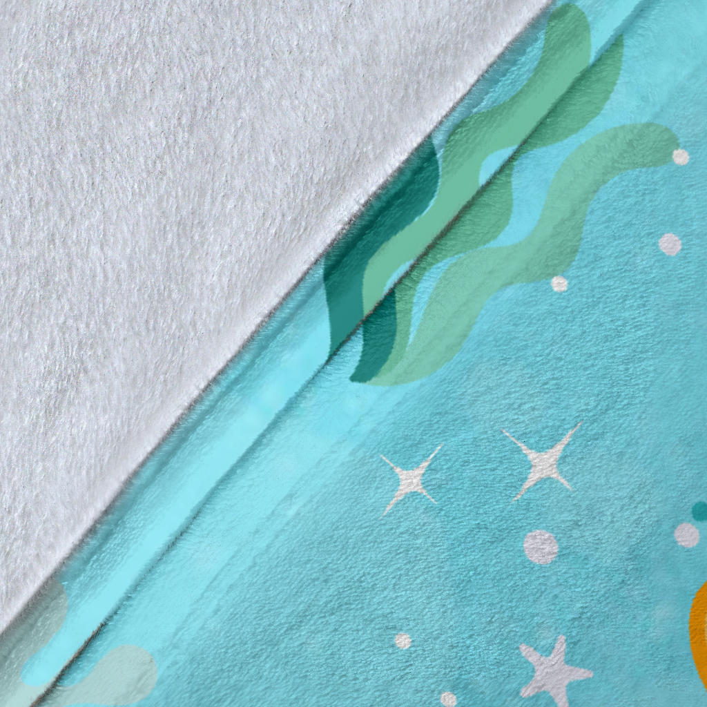 Personalized Name Mermaid Blanket for Girls