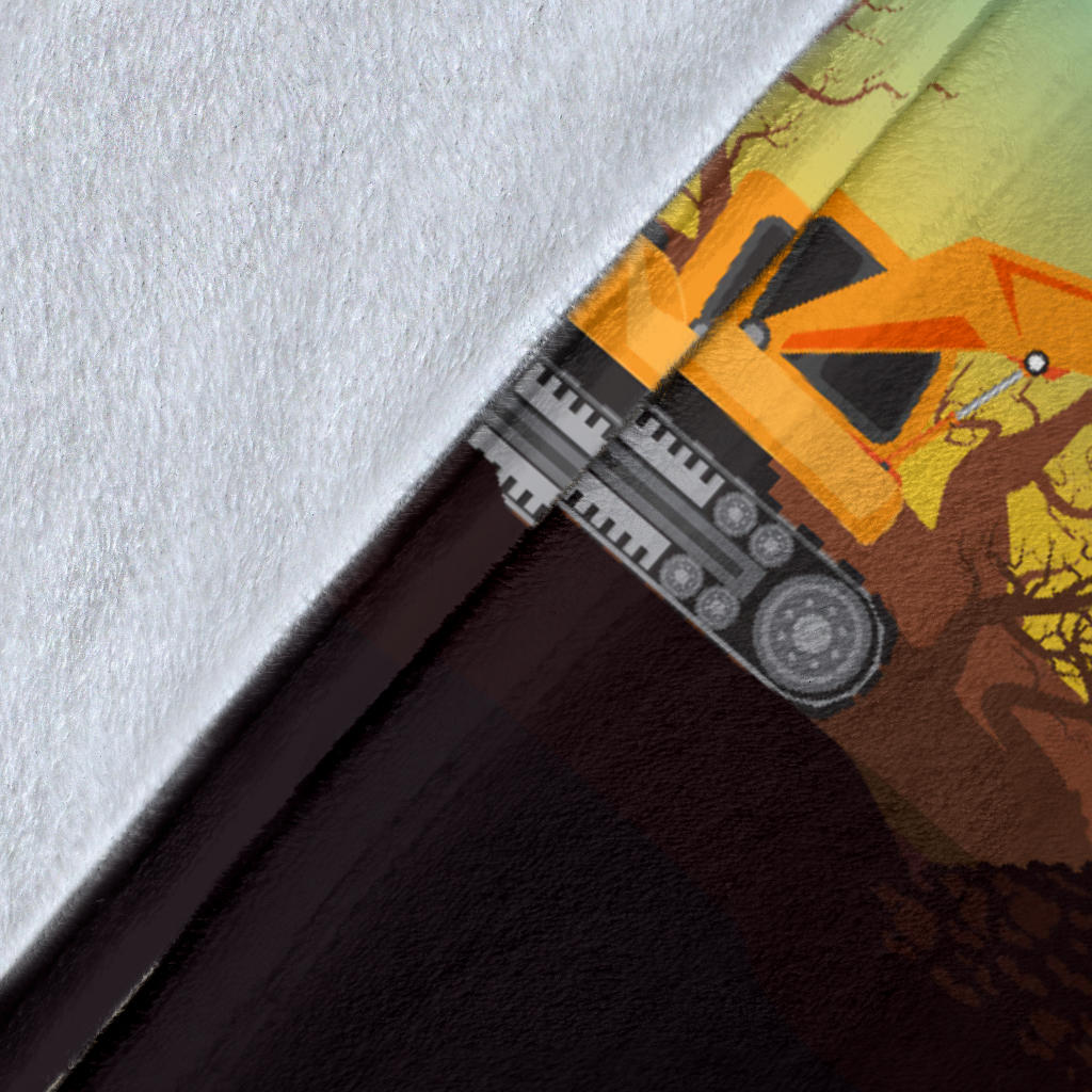 Personalized Name Construction Site Blanket for Kids, Custom Blanket for Boys & Girls