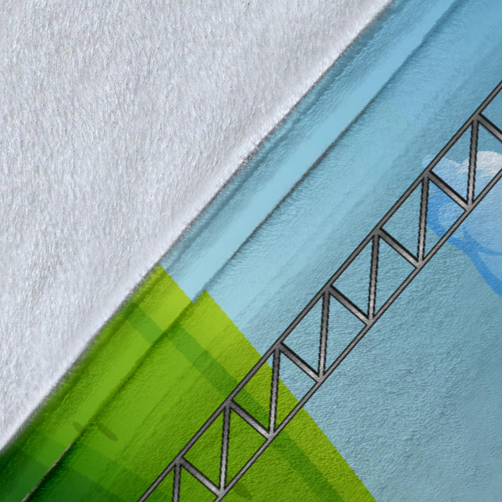 Personalized Name Construction Site Equipment Blanket for Kids