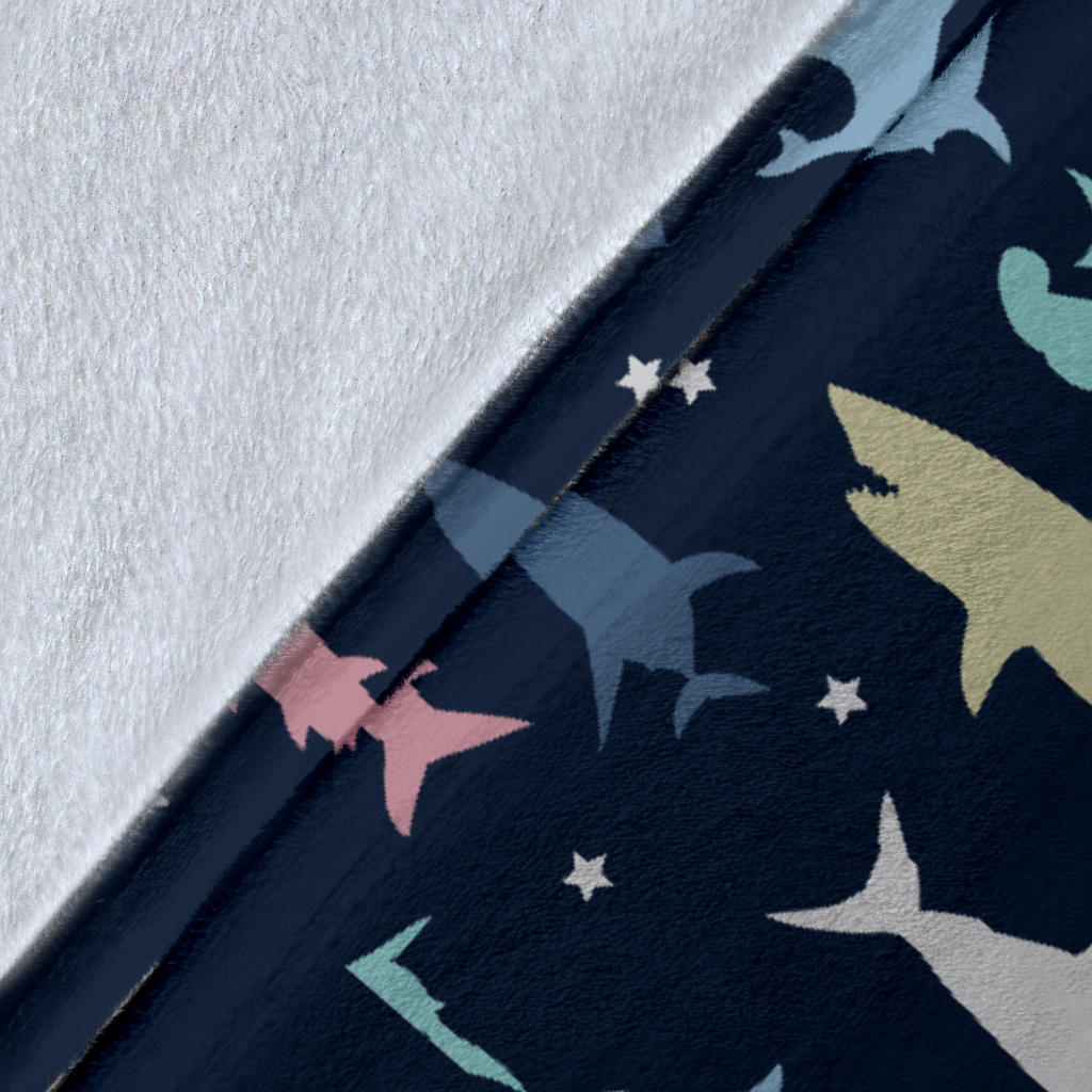 Personalized Name Shark Blanket for Kids