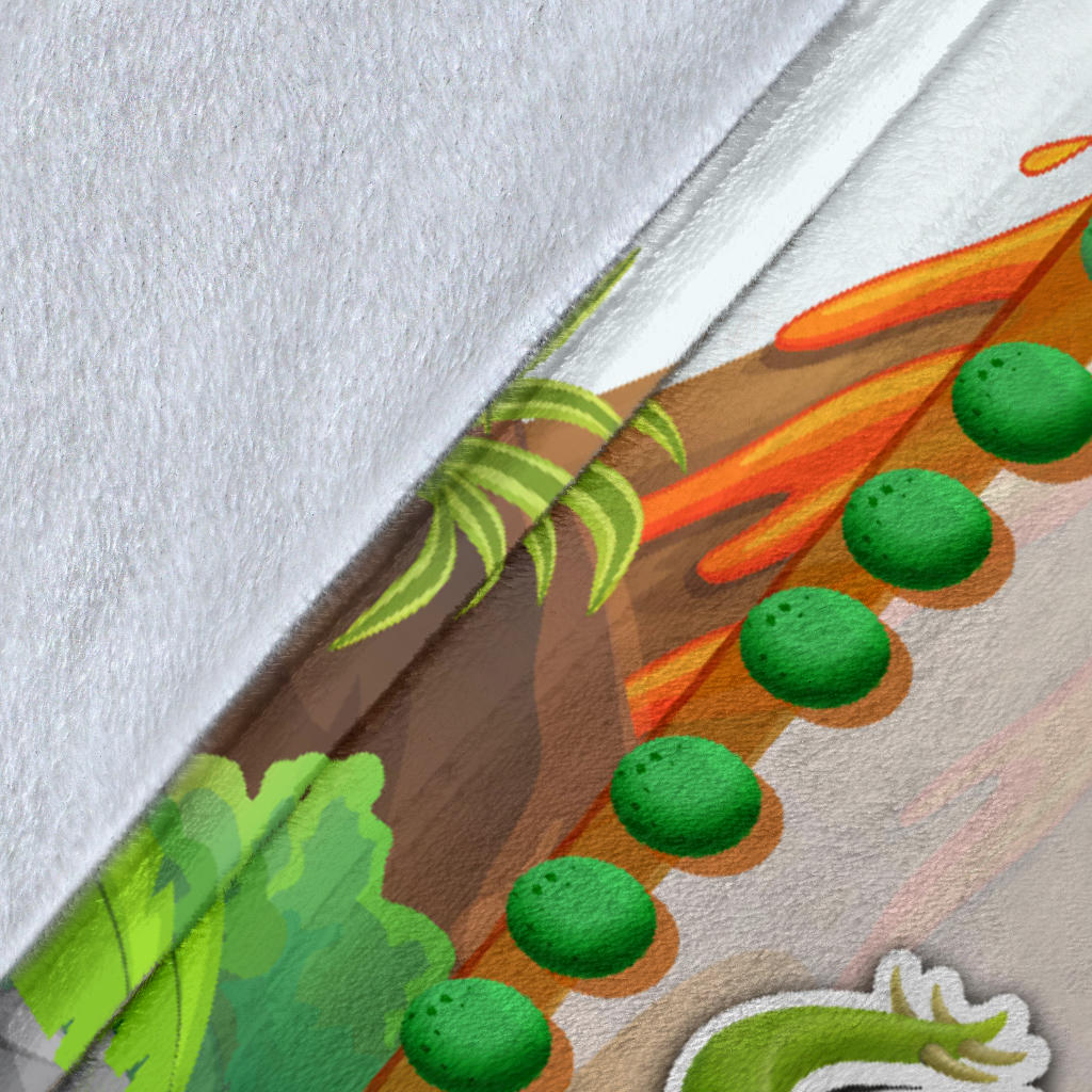 Personalized Name Dino Park, Dinosaur Blanket for Kids, Educational, Learning Blanket for Boys & Girls