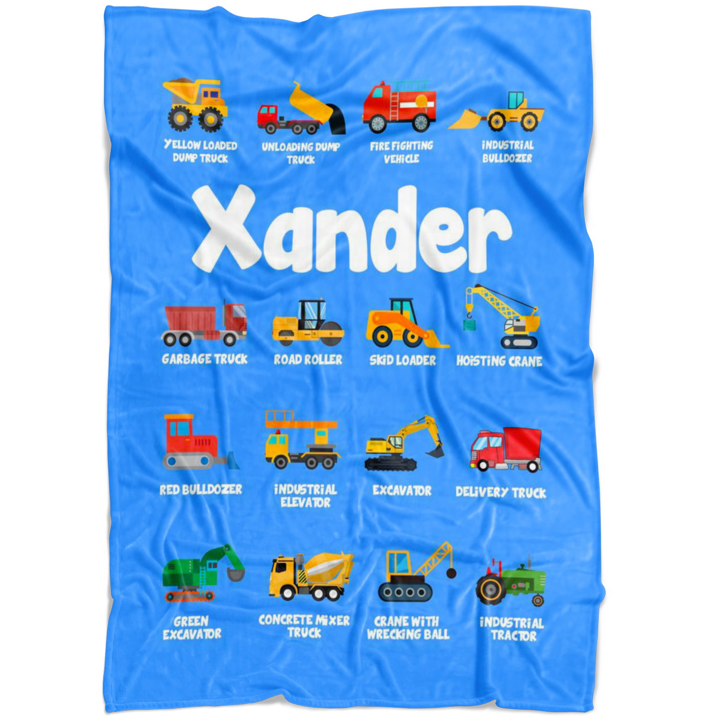 Xander Construction Blanket Blue