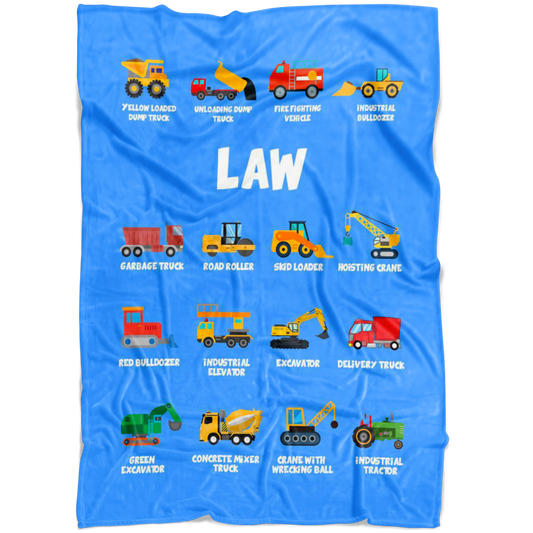 Law Construction Blanket Blue