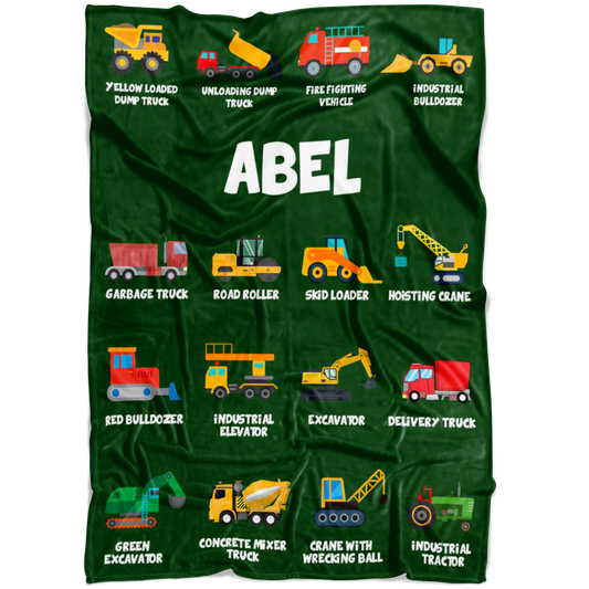 Abel Construction Blanket Green