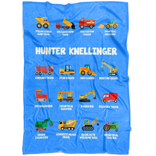 HUNTER KNELLINGER Construction Blanket Blue