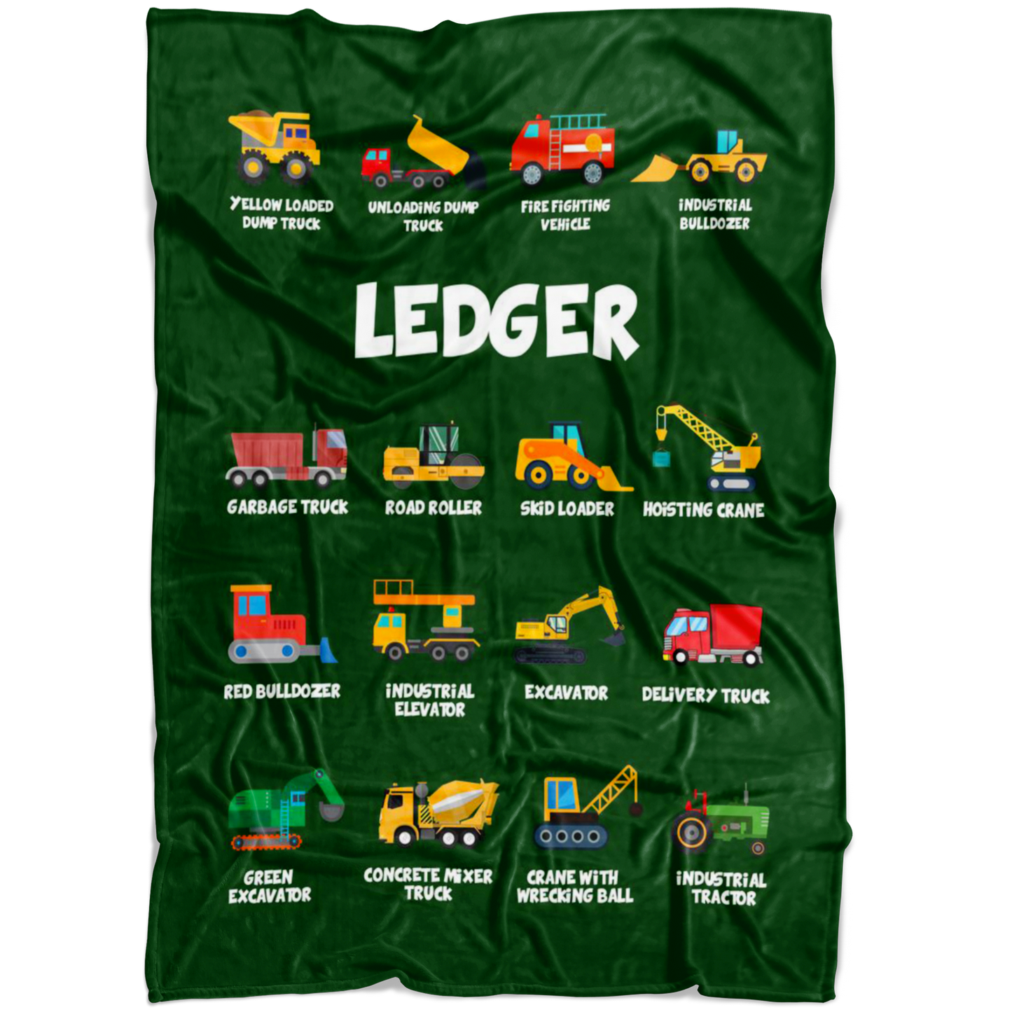 Ledger Construction Blanket Green