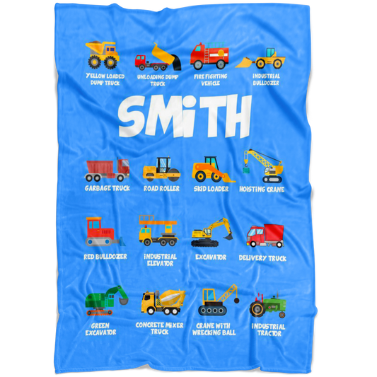 Smith Construction Blanket Blue
