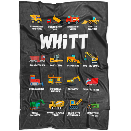 Whitt Construction Blanket Grey