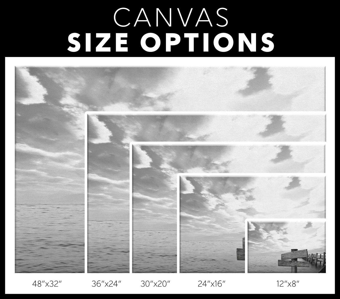 Ocean Dock Multi-Names Premium Family Canvas