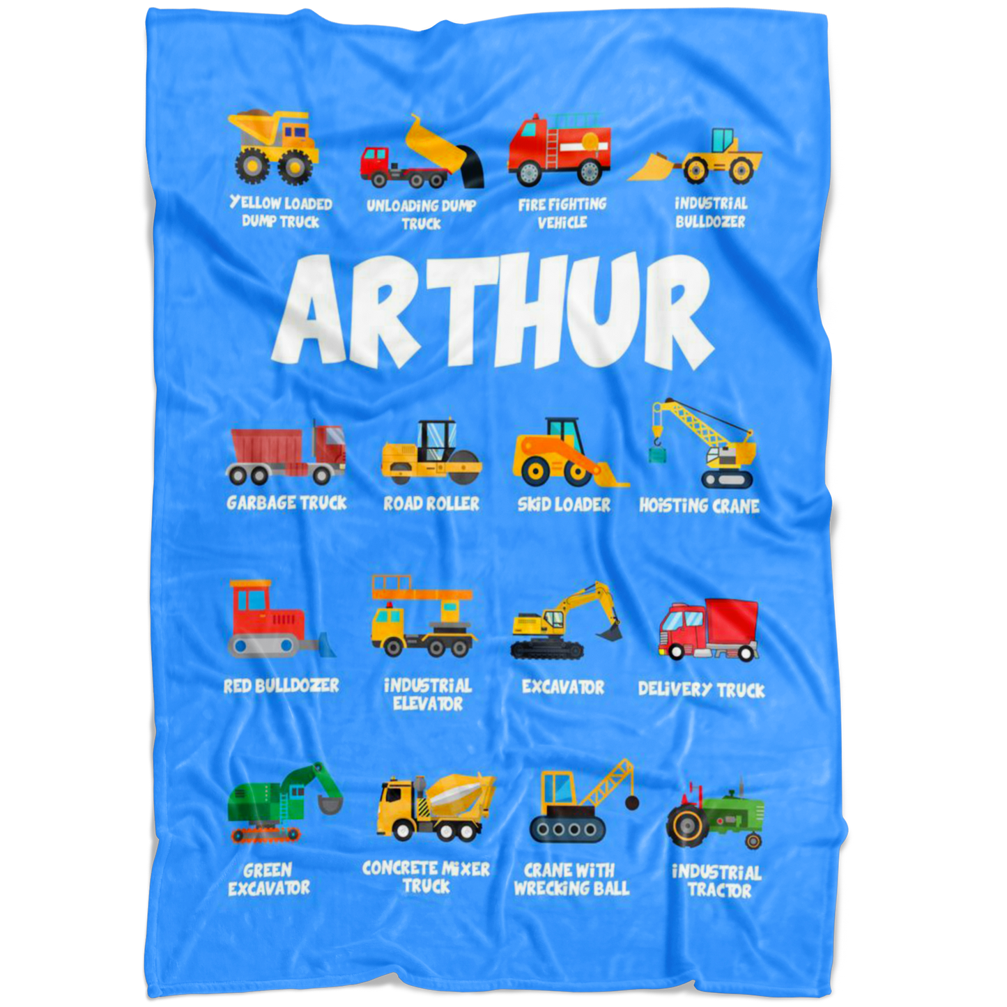 Arthur Construction Blanket Blue