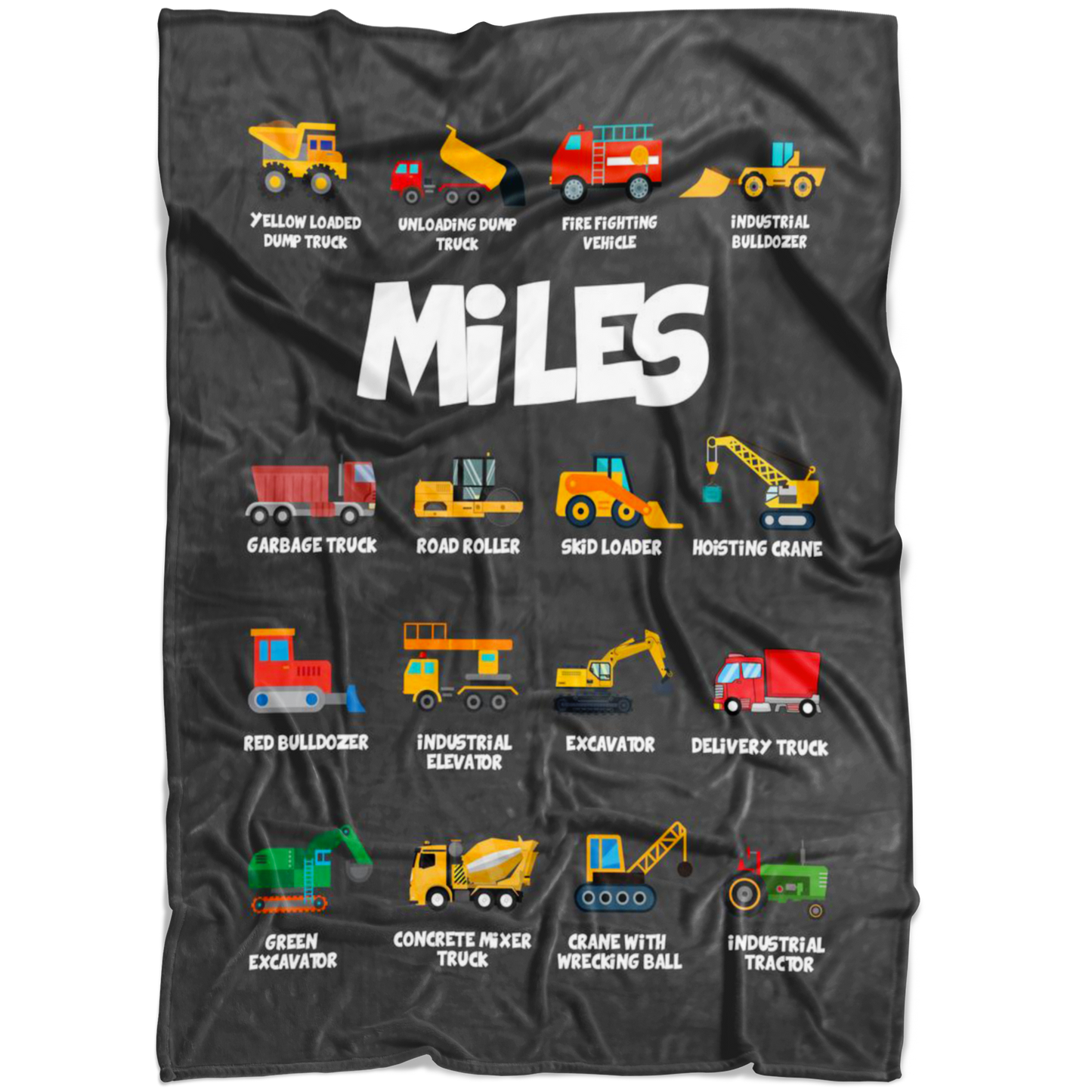 Miles Construction Blanket Grey